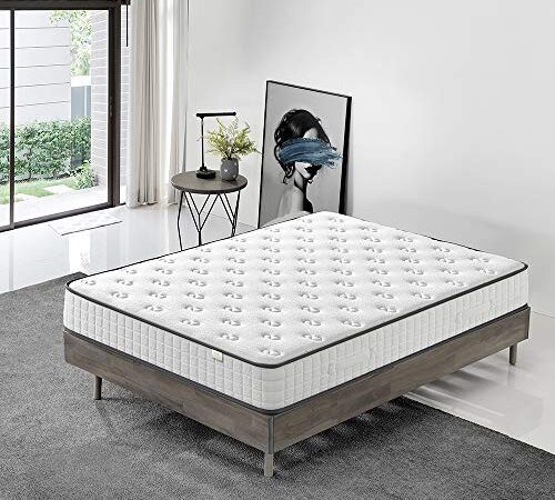 Matelas 160x200 | Mousse 22 cm et Mousse A Mémoire Matelas | Parfait Soutien Haute Resilience Ultra Respirante | Matelas réversible à Deux Faces entièrement utilisables (160_x_200_cm, 22)