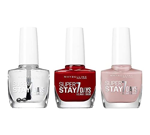 Maybelline New York - Lot de 3 vernis à ongles - Superstay 7 days