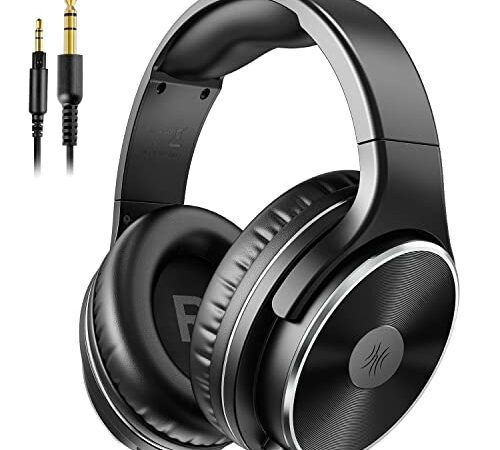 OneOdio Casque Audio Filaire, Confort léger Pliable Casque Studio avec SharePort, HiFi Qualité du Son, Casque Musique Compatible téléphone PC Clavier Guitare AMP Monitoring Enregistrement DJ