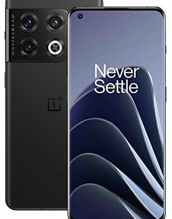 OnePlus 10 Pro 5G 12 Go de RAM 256 Go de Stockage, smartphone sans carte SIM avec Appareil photo Hasselblad de 2e génération pour mobile - Garanti 2 ans - Volcanic Black