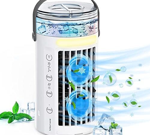 Climatiseur Portable, Manwe 480ML Climatiseur Mobile, Refroidisseur d'air, Déshumidificateur Electrique Manwe Déshumidificateur Portable 7 Couleu