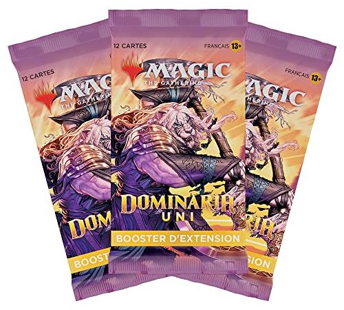 Magic The Gathering Pack de 3 Boosters D'extension Dominaria Uni (Version Française) D14731010 Multicolore