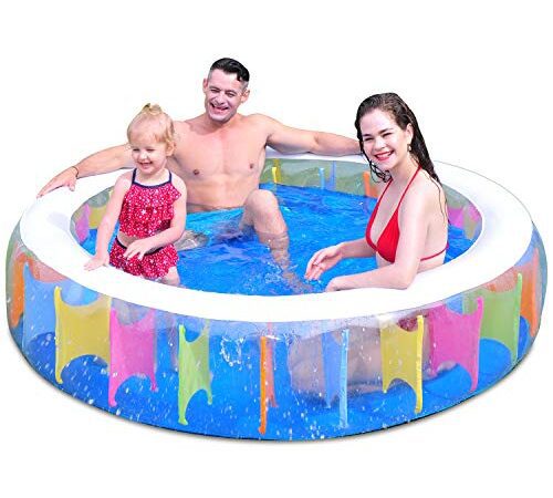 Piscine Gonflable pour Bébé Piscine Gonflable pour Enfants, Piscine d'accouchement Portable Intérieur/Extérieur, Piscine Ronde en Plastique, Jeux d'eau Extérieurs, Petit Centre de Jeu