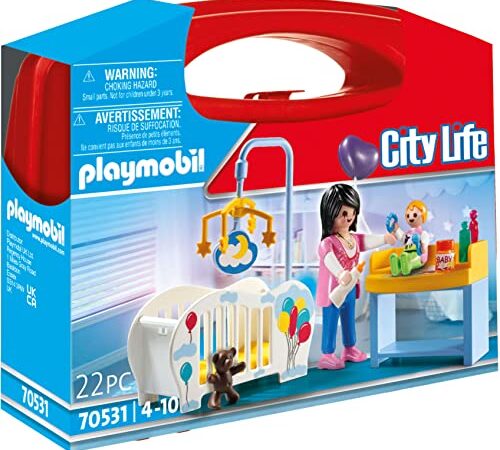 PLAYMOBIL 70531 Valisette Chambre de bébé - City Life- La maison moderne- valisette bébé