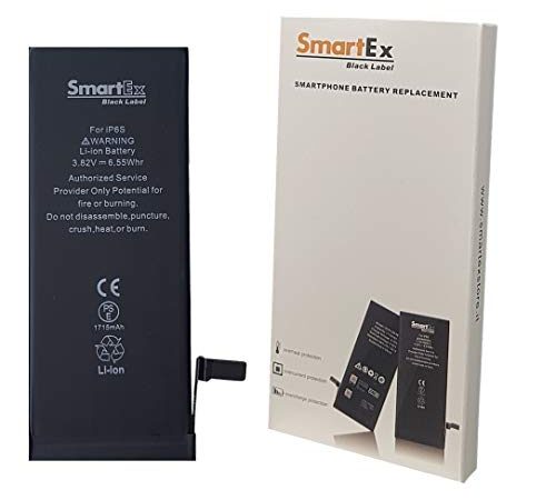 Smartex® Black Label Batterie Compatible avec iPhone 6S -1715 mAh | 2022 Année Année | Garantie 2 Ans