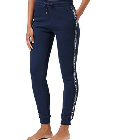 Tommy Hilfiger Femme Track Pant Hwk Bas De Pyjama, Bleu (Navy Blazer 416), M EU