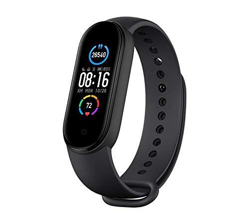 Xiaomi Mi Smart Band 5 Noir Tracker d'activité Sport, Suivi santé, 11 Modes d’Exercices, 14 Jours d'autonomie, Version française