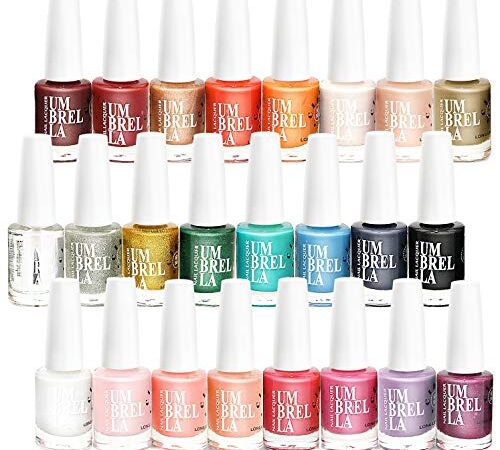 24 x Set De Vernis À Ongles De Luxe 24 Couleurs Différentes 11 ml Séchage Rapide Fabriqué en UE