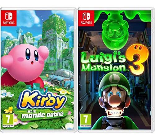 Kirby et le monde oublié (Nintendo Switch) & Luigi's Mansion 3