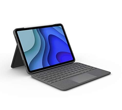 Logitech Folio Touch Étui clavier pour iPad Pro 11 pouces (1re, 2e, 3e, 4e gén - 2018, 2020, 2021, 2022) - Clavier rétroéclairé, pavé tactile, Smart Connector, Clavier AZERTY Français