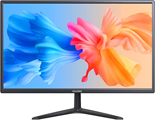 OUZRS M19, Écran PC 19 Pouces Full HD IPS 1440x900, 60Hz, 2ms, Luminosité 200 CD/m², Faible Lumière Bleue, Moniteur D'ordinateur Ajustable avec Interface HDMI et VGA, Supportant l'accrochage, Noir