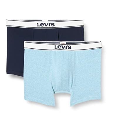 Levi's Boxer Vintage chiné Boxeur ajusté, Starlight Blue, L (Lot de 2) Homme