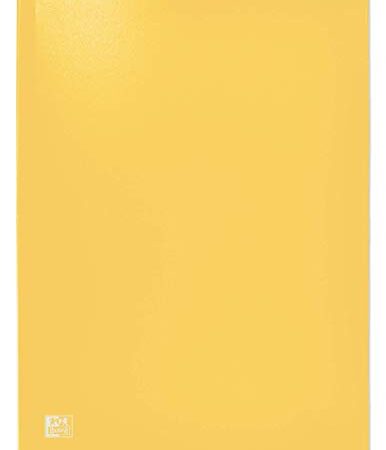 Oxford Initial Protège-Documents A4 100 vues / 50 pochettes Couverture Polypro Jaune