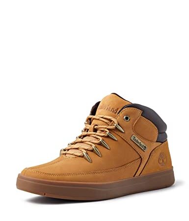 Timberland Davis Square Mid Hiker, Botte de randonnée Homme, Wheat, 43 EU