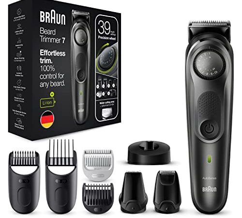 Braun 7 Tondeuse À Barbe Pour Homme, Tondeuse Pour Visage, Cheveux, BT7350