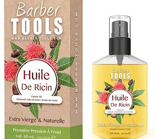 HUILE DE RICIN| 100% Pure, Naturelle & Pressée à Froid | Cils, Sourcils, Corps, Cheveux, Barbe, Ongles | Castor Oil , sans hexane, sans OGM (60ml)