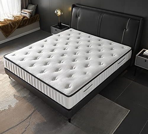 IZTOSS | Matelas 140x190cm | Matelas Memoire de Forme | Luxe Matelas de Lit d'Adulte et d'enfant | Épaisseur 22cm