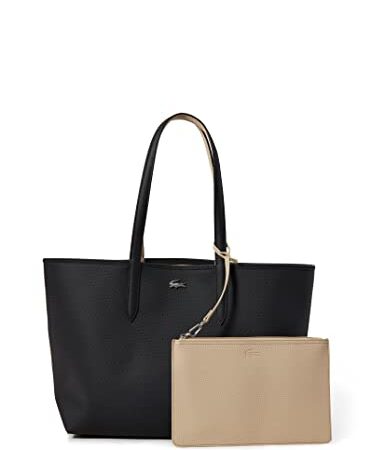 Lacoste Femme Nf2142aa sac cabas, Noir Krema, Taille unique EU