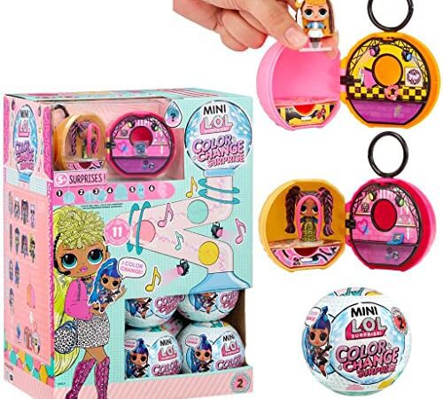 Mini LOL Surprise Color Change Surprise Collection - ASSORTIMENT ALÉATOIRE - Découvrez + de 5 surprises dont 1 poupée OMG, 1 socle & des accessoires - Dès 4 ans