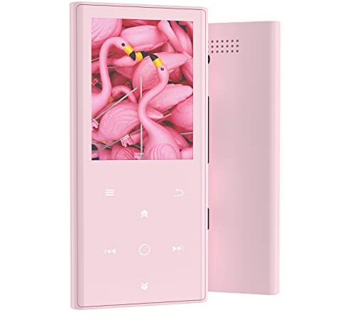 【Nouveau en 2022】 64Go Lecteur MP3 Bluetooth 5.2, COCONISE MP3 Player avec Haut-Parleur, Qualité sonore Hi-FI avec Enregistreur Vocal, Radio, E-Book Fonction, Cadeau Parfait pour La Saint Valentin