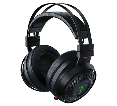 Razer Nari Ultimate - Casque de Jeu sans Fil avec HyperSense (Technologie HyperSense, Audio sans Fil de 2,4 GHz, THX Spatial Audio Coussinets à Gel refroidissant) Noir