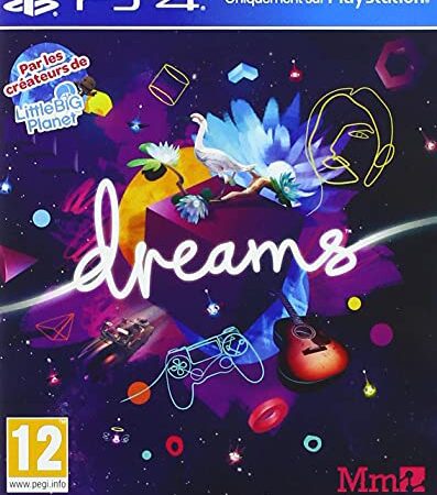 Sony, Dreams PS4, 1-2 Joueurs, Version Physique avec CD, Langue : Français, PEGI 12+, Jeu pour PlayStation 4