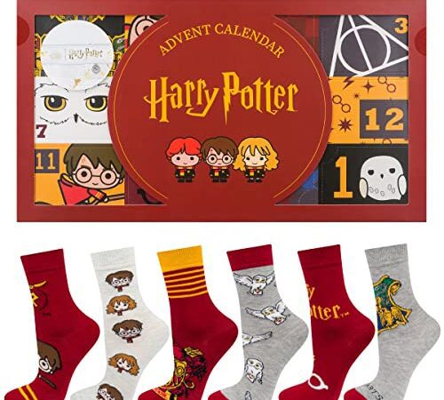 soxo Harry Potter Calendrier De L'avent 2022 Chaussettes Femme 6 Paires 35 - 40 Harry Potter