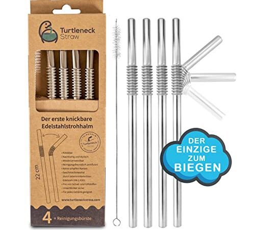 StrawBros | LA SEULE paille en acier inoxydable | Brevetée et certifiée pour l'hygiène | Paille en inox, paille en métal réutilisable, pailles en acier inoxydable pour boire