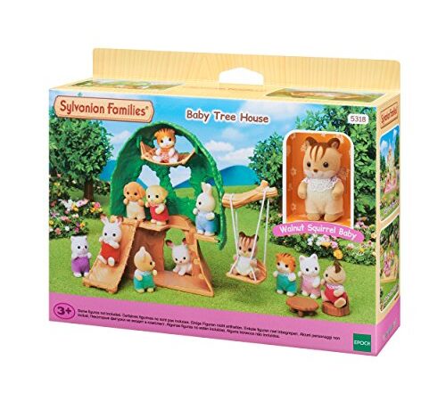 Sylvanian Families - Le Village - La Cabane des Bébés - 5318 - Crèche des Bébés - Mini Poupées