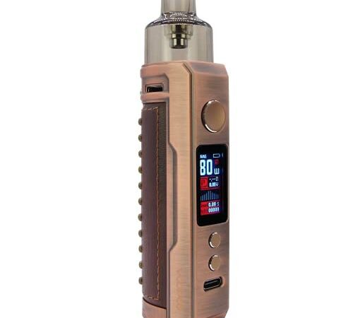 Voopoo Drag X Mod Pod, 4.5 ml, Batterie 18650, Cigarette Électronique, Couleur Bronze Knight, Sans Nicotine