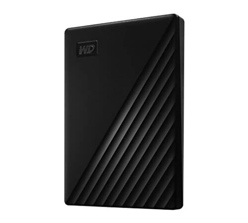 WD 2To My Passport Noir - Disque dur externe portable avec logiciels de gestion et de sauvegarde et protection par mot de passe, compatible PC, Xbox et PS4