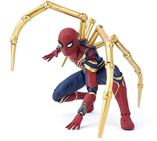 WXFQX Marvel The Avengers 3 Figurine Infinity War Spider Man Modèle PVC Toy Spiderman Poupée Mobile Jouets for Les Enfants 16CM Cadeaux pour Les Enfants