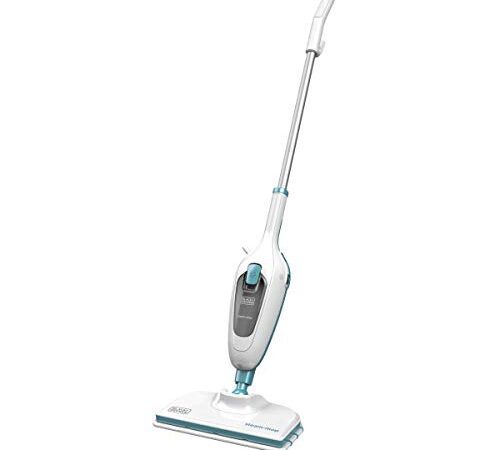 Balai à vapeur BLACK+DECKER FSM13E1-QS Steam Mop, 380 ml, 1300 W, blanc/bleu