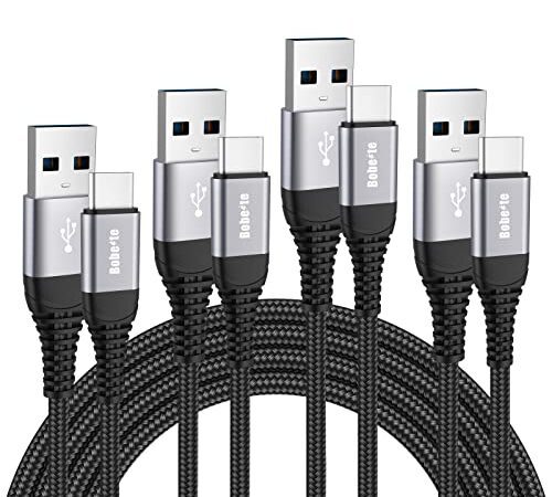 Câble USB C Charge Rapide[Lot de 4, 1M+2M+2M+3M],Cable USB Type C Chargeur pour Samsung Galaxy S20 S21 S22 Plus Ultra S10 S10E S8 S9,A51 A71 A31 A52 A72,A41 A21 A21S A50 A40 A70,A3 A5 2017