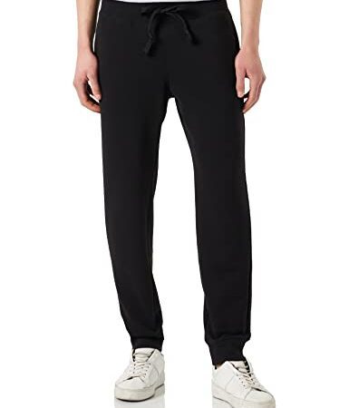 Champion Rochester 1919 Logo Rib Cuff Pantalon de survêtement, Nero, M Homme