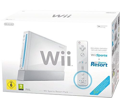 Console Wii blanche + Jeux Wii Sports + Wii Sports Resort