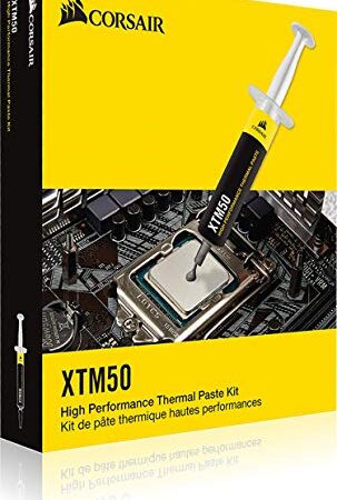 Corsair XTM50, Pâte Thermique Haute Performance, Pâte dissipatrice de chaleur, Pâte thermique pour processeur CPU et GPU, Matériau d’interface Thermique  - 5 Grammes