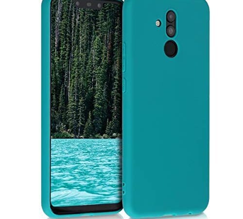 kwmobile Coque Compatible avec Huawei Mate 20 Lite - Housse de téléphone Protection Souple en Silicone - pétrole Mat