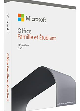 Microsoft Office Famille et Etudiant 2021 | Achat définitif I | Box I 1 PC ou Mac