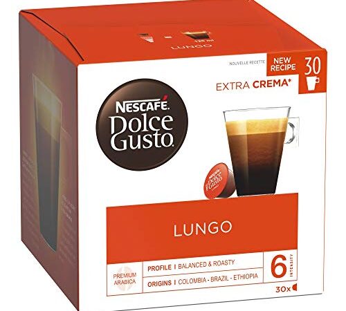 Nescafé Dolce Gusto Lungo - Café - 90 Capsules (Pack de 3 boîtes XL x 30)