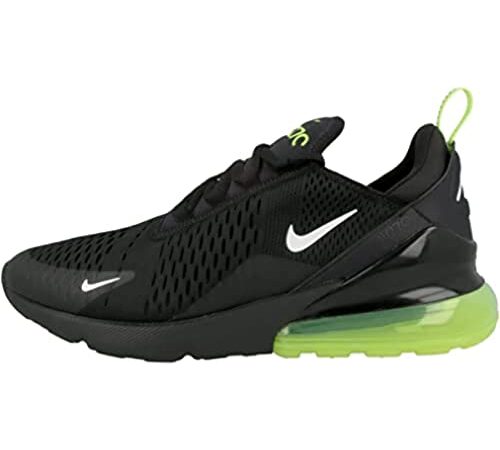 Nike Air Max 270, Haut Bas Homme, Noir Blanc Volt Do6392 001, 41 EU