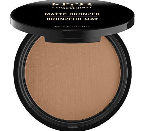 NYX Professional Makeup Poudre Compacte Bronzante Corps et Visage Matte Bronzer, Sans Reflets, Medium