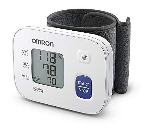 OMRON RS1 tensiomètre automatique au poignet – Moniteur de tension artérielle portable, pour une utilisation à la maison ou en déplacement, validé cliniquement, bracelet 13,5 – 21,5 cm