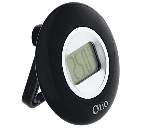 Otio-Thermomètre intérieur à écran LCD - Noir - Otio