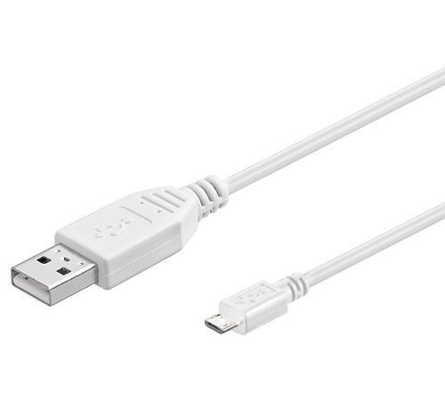 PremiumCord Câble Micro USB 2.0 A-B 2 m Blanc