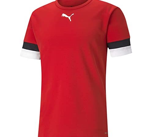 PUMA Homme Teamrise Jersey Shirt, Puma Rouge-puma Noir-puma Blanc, M EU