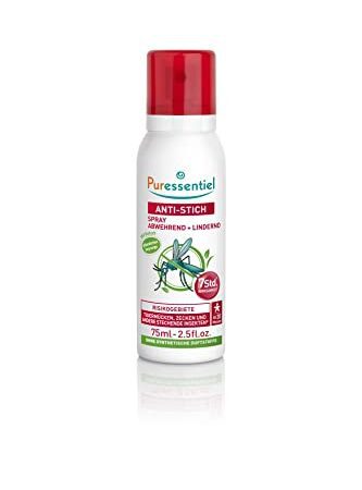 Puressentiel - Anti Pique - Spray Répulsif et Apaisant – Anti-moustiques - Zone infestées tempérées et tropicales - Actif 100% d'origine naturel - 75 ml