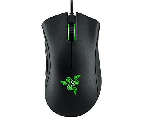 Razer DeathAdder Essential (2021) - Souris de Jeu Essentielle avec capteur Optique 6 400 DPI (Capteur Optique 6 400 DPI réels, boîtier Ergonomique, Extra-résistant) Noir