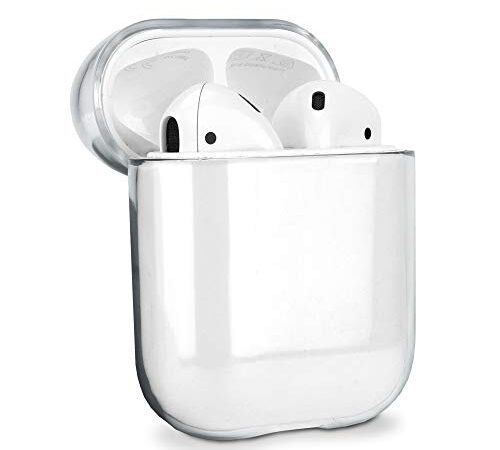 subtel - Étui Rigide de Protection Transparent. Coque de Protection Crystal Clear de Type boitier de Rangement pour Apple AirPods AirPods 2