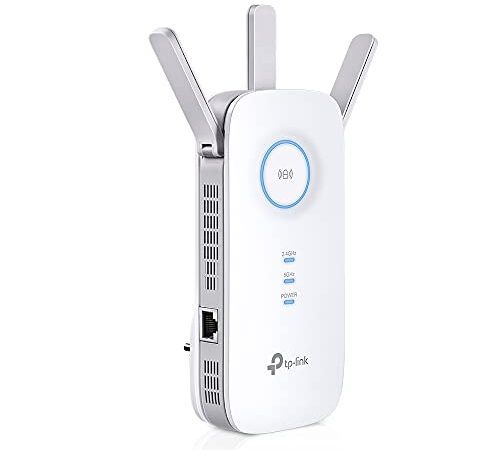 TP-Link Répéteur WiFi Mesh (RE550), Amplificateur WiFi AC1900, repeteur wifi puissant couvre jusqu’à 150m², WiFi Extender avec port gigabit, Compatible avec toutes les box internet